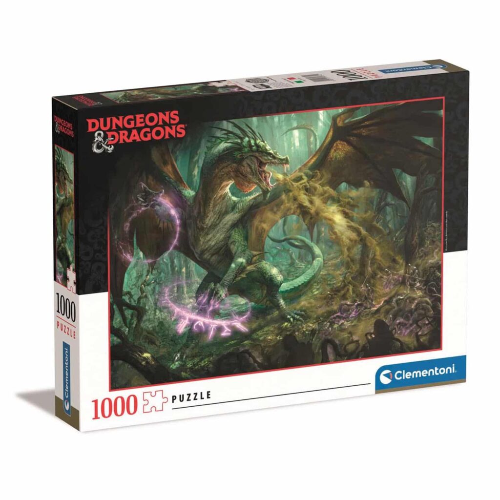 Clementoni Puslespil – Dungeons & Dragons: Den Grønne Drage 1000 brikker
