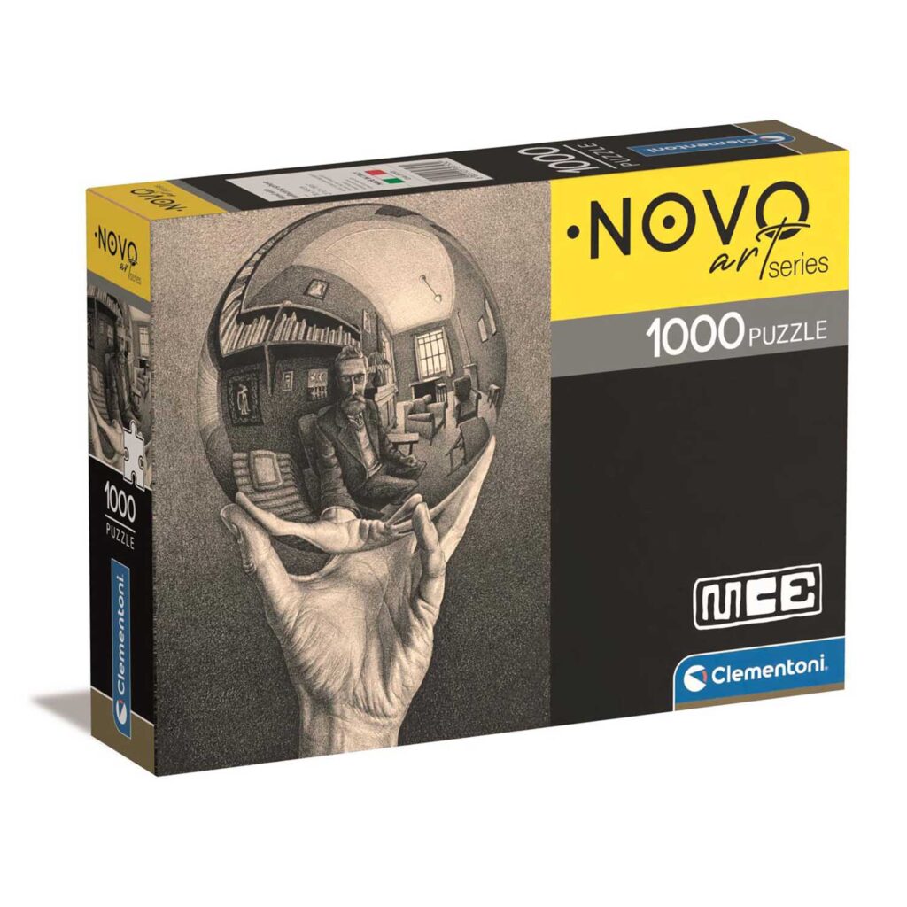 Clementoni Puslespil – Novo Art Series: Hånd med reflekterende sfære 1000 brikker