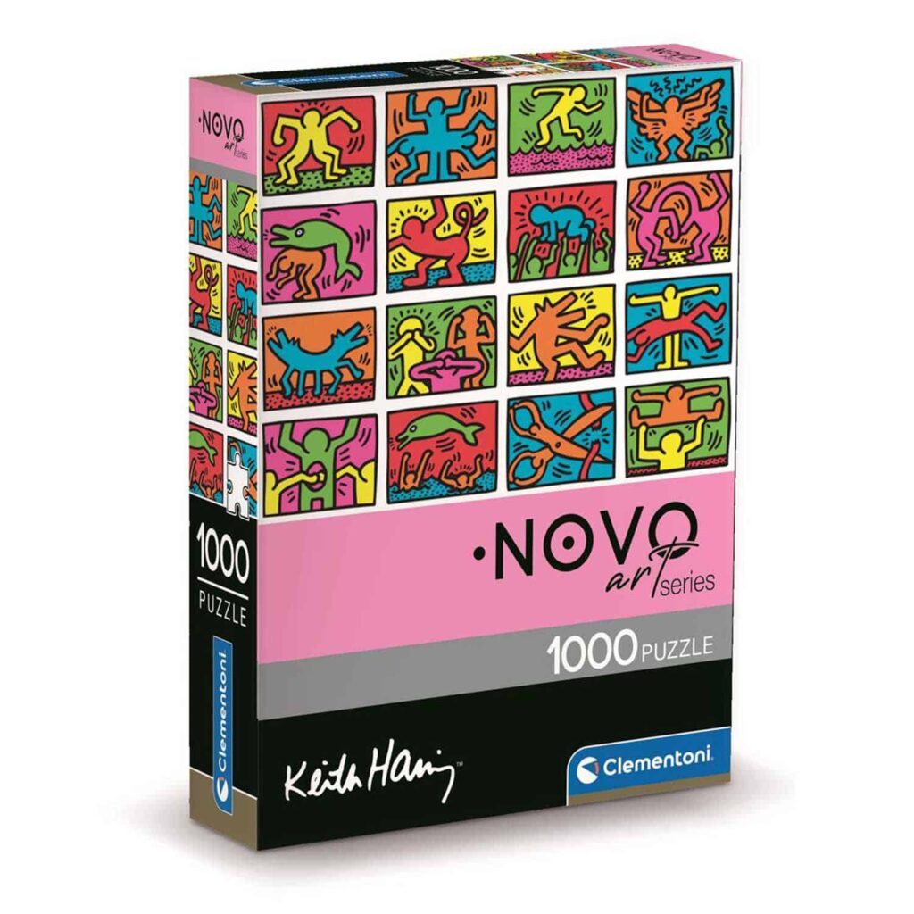 Clementoni Puslespil – Novo Art Series: Keith Haring 2, 1000 brikker