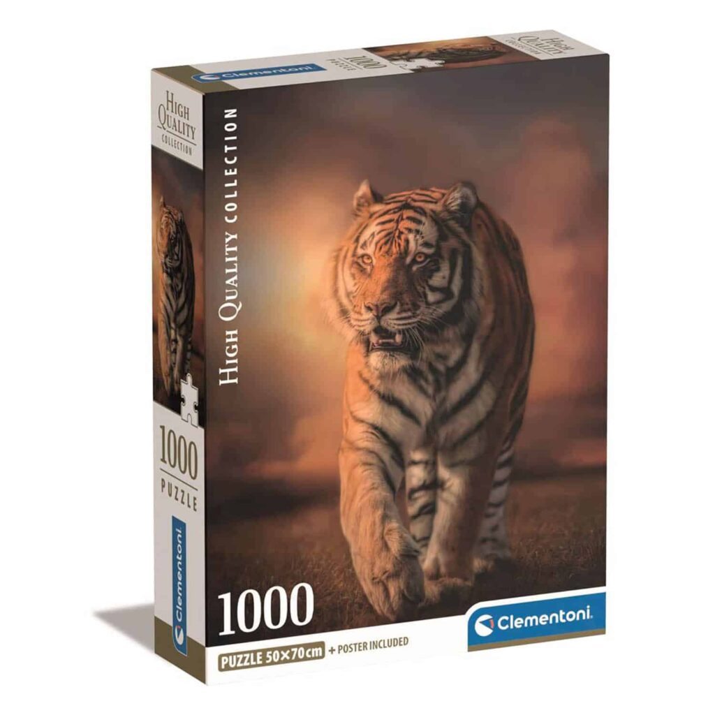 Clementoni Puslespil – Tiger ved skumring 1000 brikker
