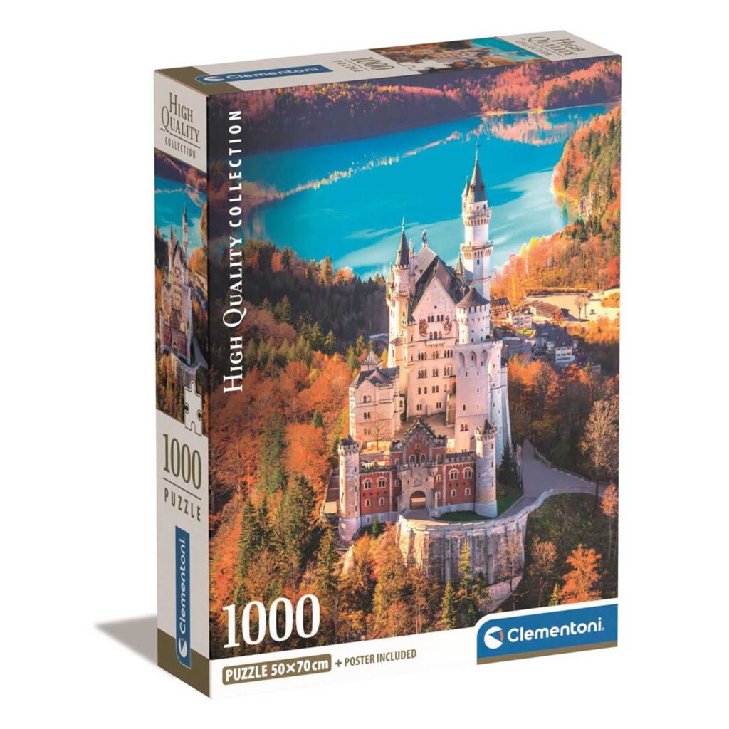 Clementoni Puslespil – Neuschwanstein Slot i Tyskland 1000 brikker
