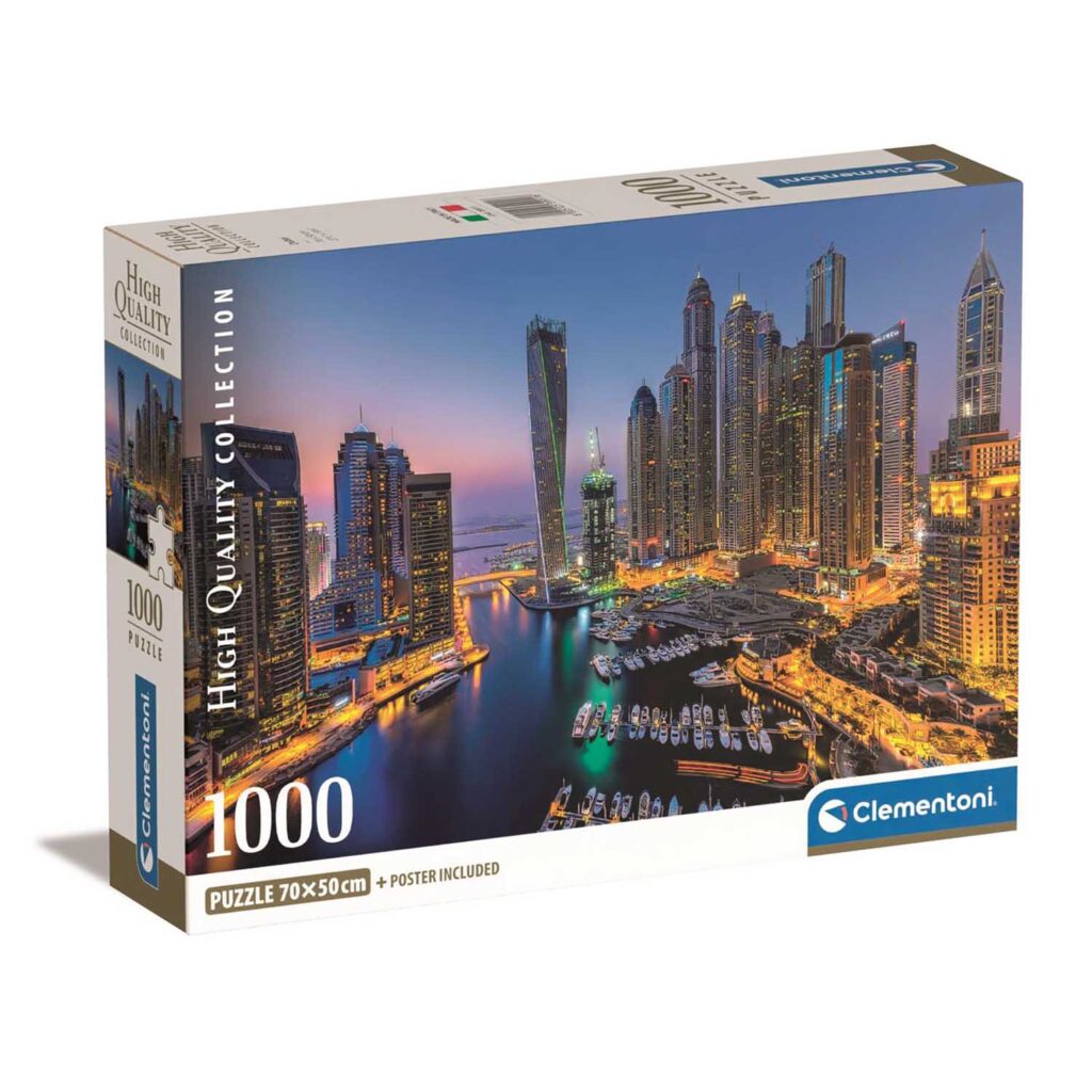 Clementoni Puslespil – Havn i Dubai 1000 brikker