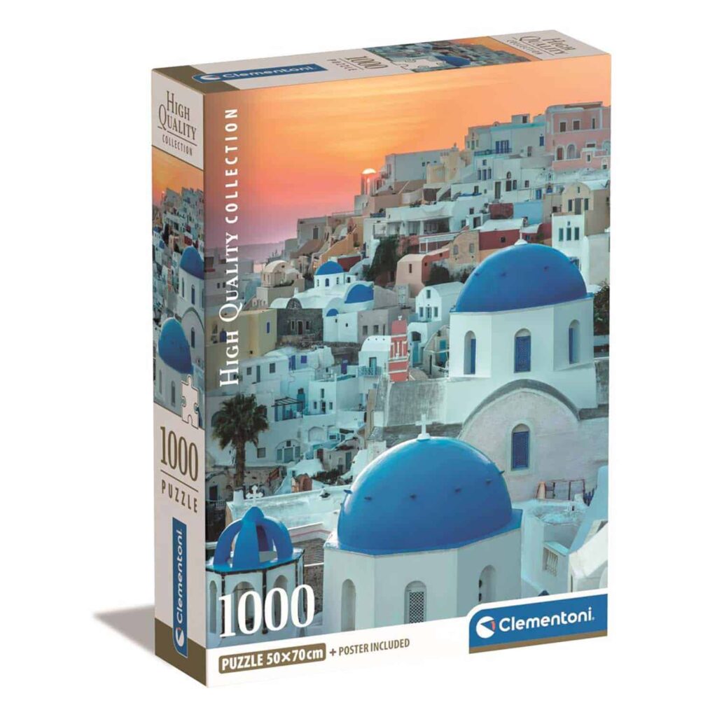 Clementoni Puslespil – Solnedgang i Santorini 1000 brikker