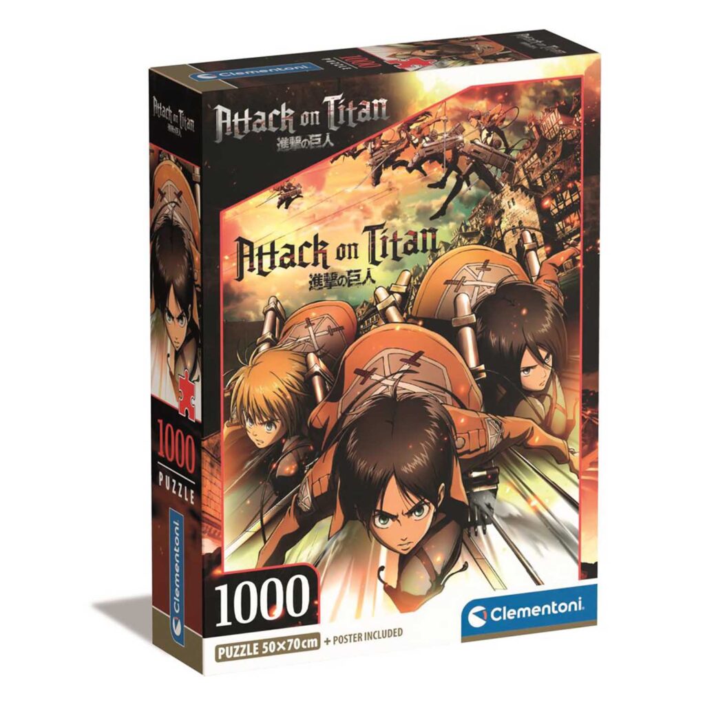 Clementoni Puslespil – Attack on Titan 1000 brikker
