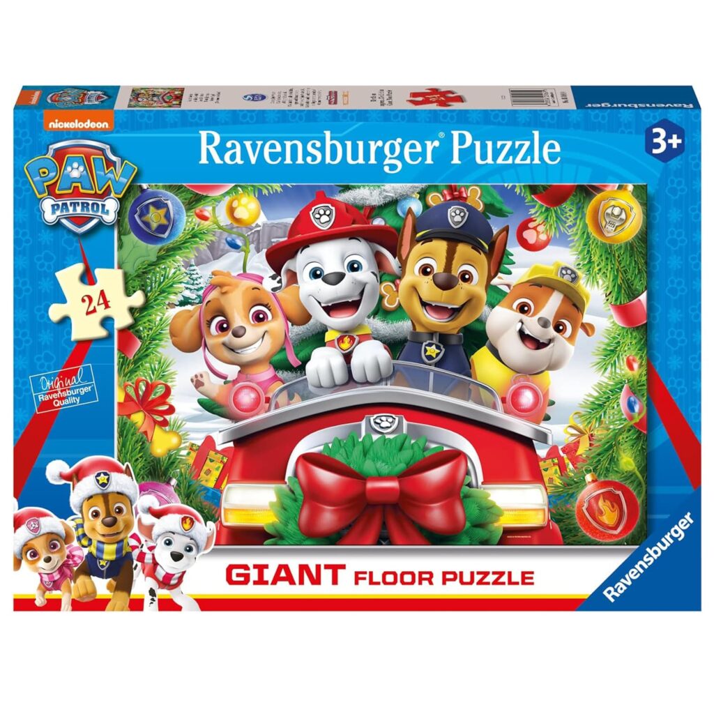 Ravensburger Gulvpuslespil – Jul med Paw Patrol 24 brikker