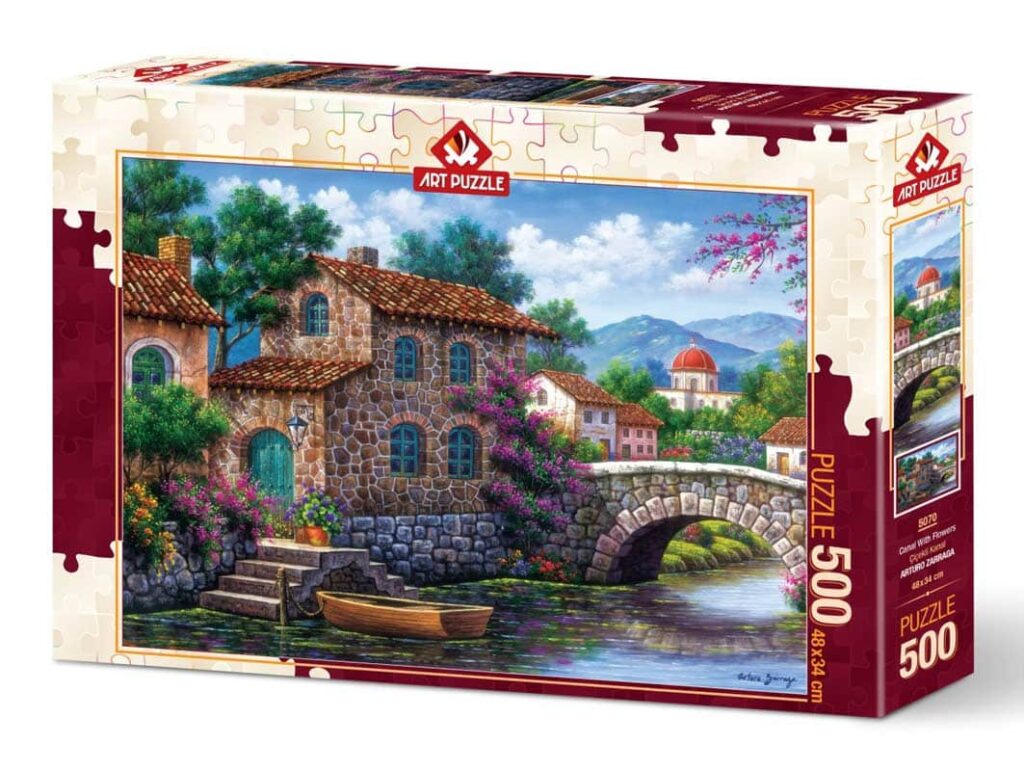 Art Puslespil – Blomster kanal 500 brikker