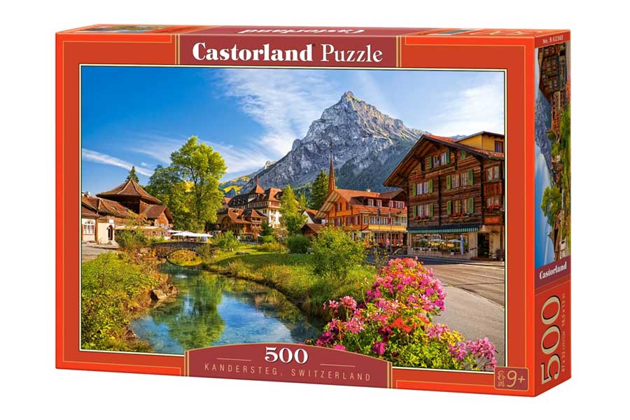 Castorland Puslespil – Kandersteg, Schweiz 500 Brikker
