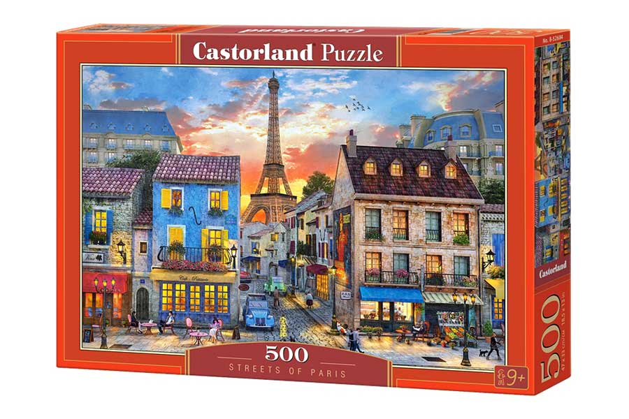 Castorland Puslespil – Gaderne i Paris 500 Brikker
