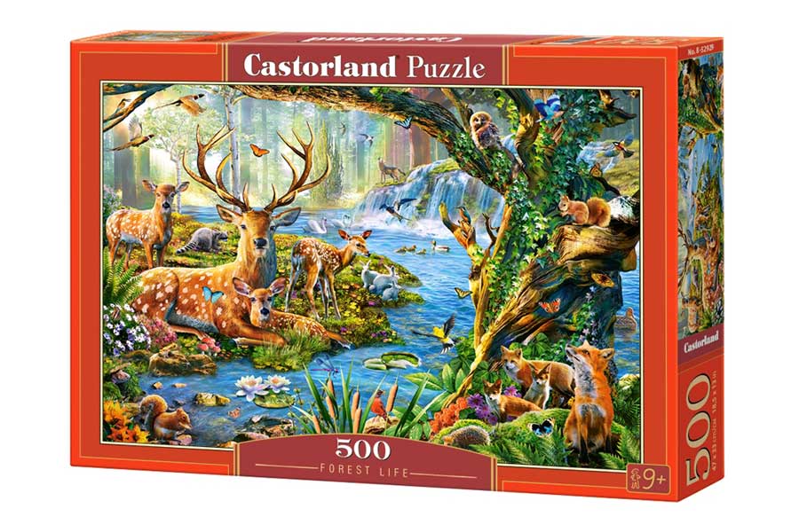 Castorland Puslespil – Skovens dyr 500 Brikker