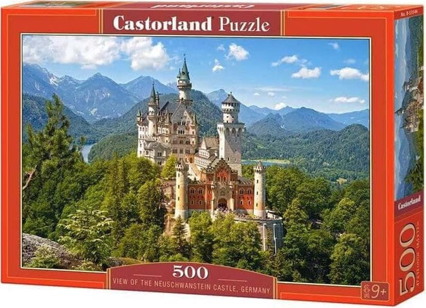 Castorland Puslespil – Neuschwanstein Slot, Tyskland 500 Brikker