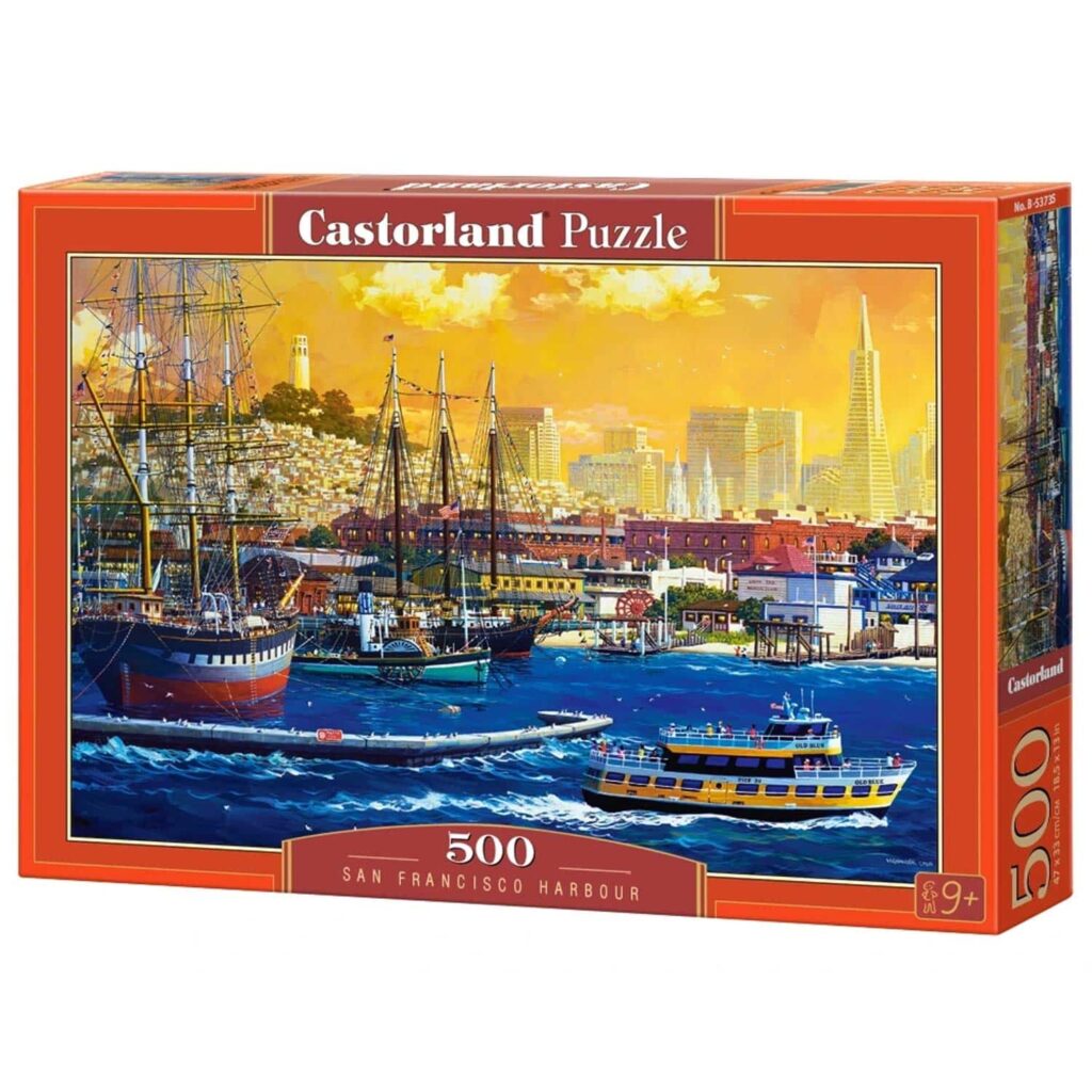 Castorland Puslespil – San Franciscos havn, USA 500 brikker