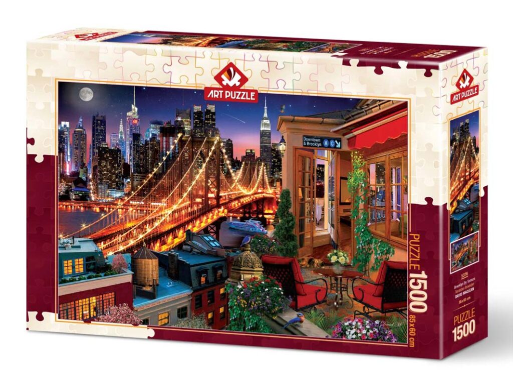 Art Puslespil – Terrasse i Brooklyn 1500 brikker