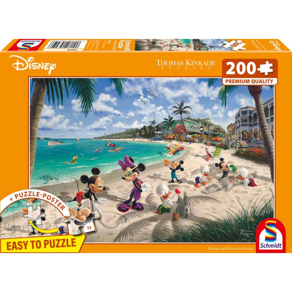 Schmidt Puslespil – Disney: Minnie & Mickey Mouse i Florida 200 brikker