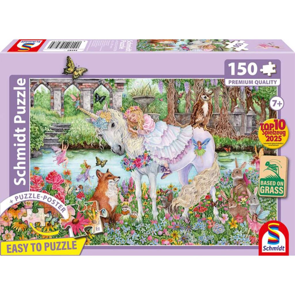 Schmidt Børnepuslespil – Enhjørningen & Prinsessen 150 brikker