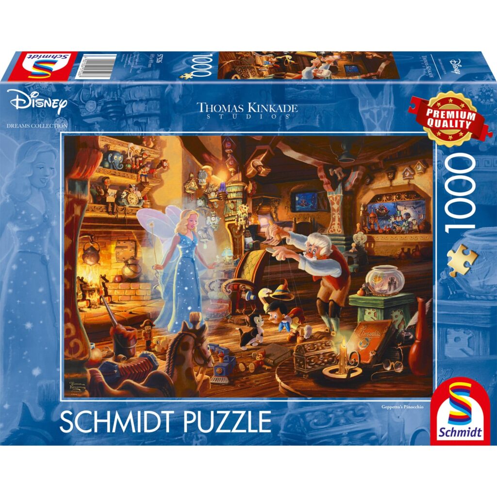 Schmidt Puslespil – Disney: Geppetto’s Pinocchio 1000 brikker