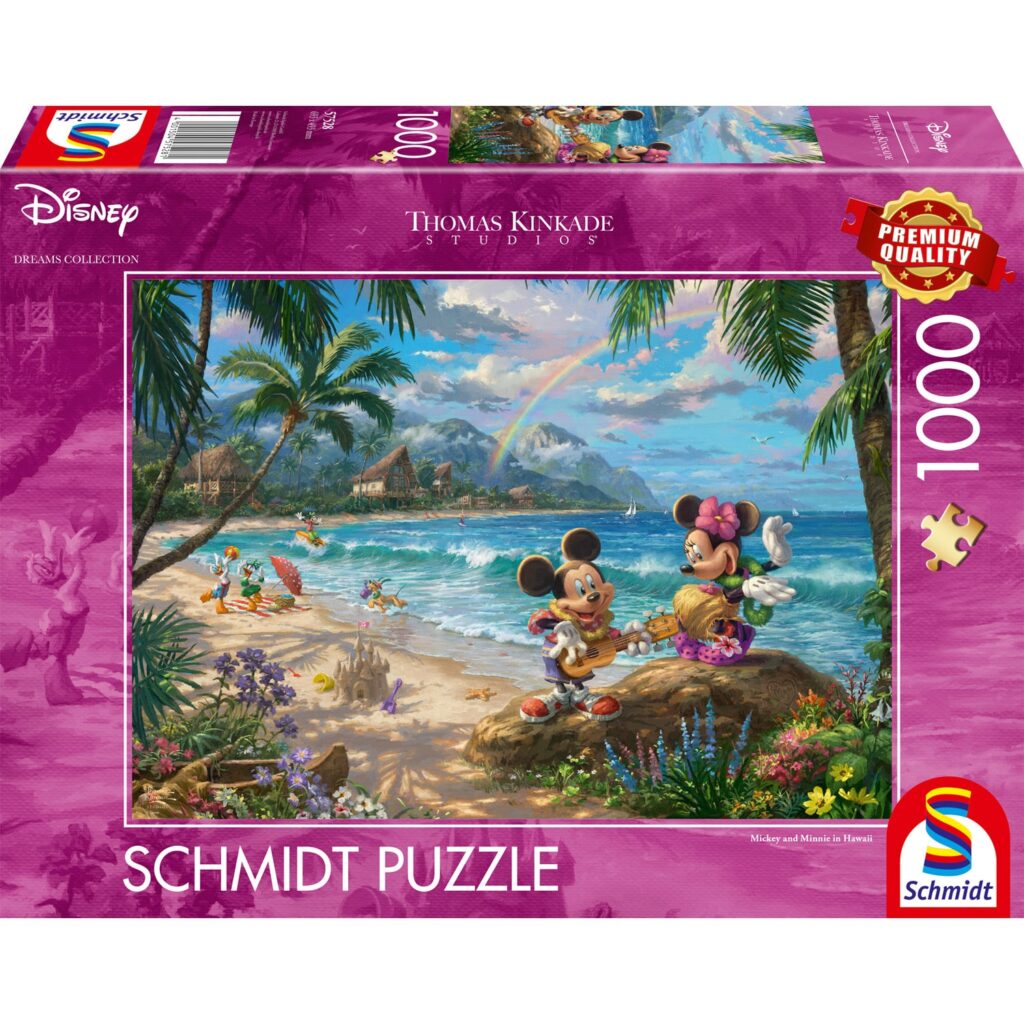 Schmidt Puslespil – Disney: Minnie & Mickey Mouse på Hawaii 1000 brikker