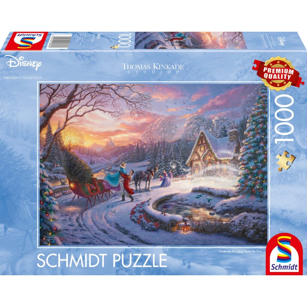 Schmidt Puslespil – Disney: Askepot, Hjem til Jul 1000 brikker
