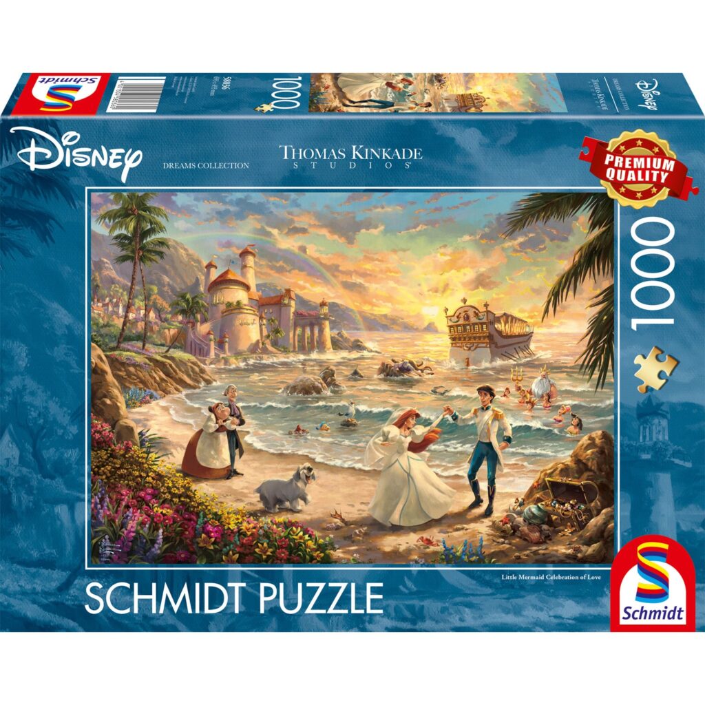Schmidt Puslespil – Disney: Den lille havfrue – Fejr Kærligheden 1000 brikker