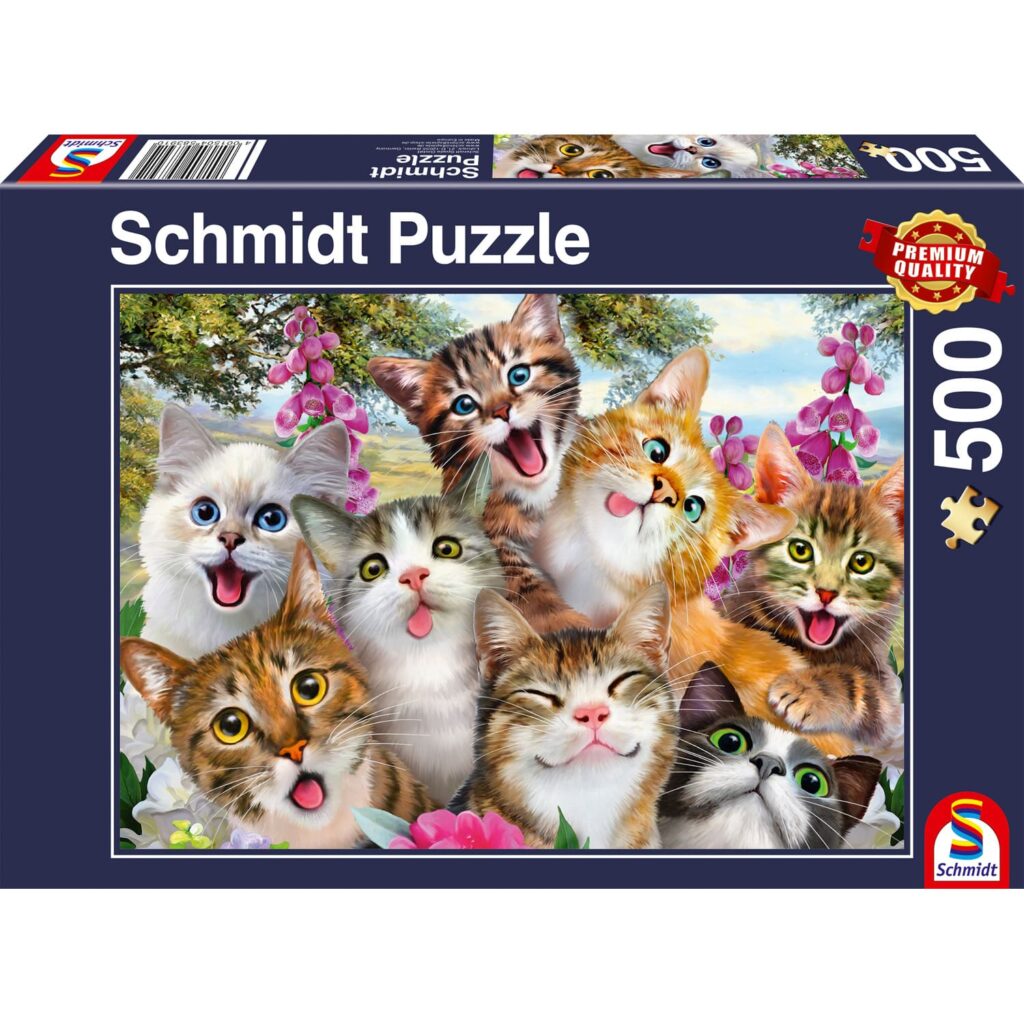 Schmidt Puslespil – Katte-selfie 500 brikker