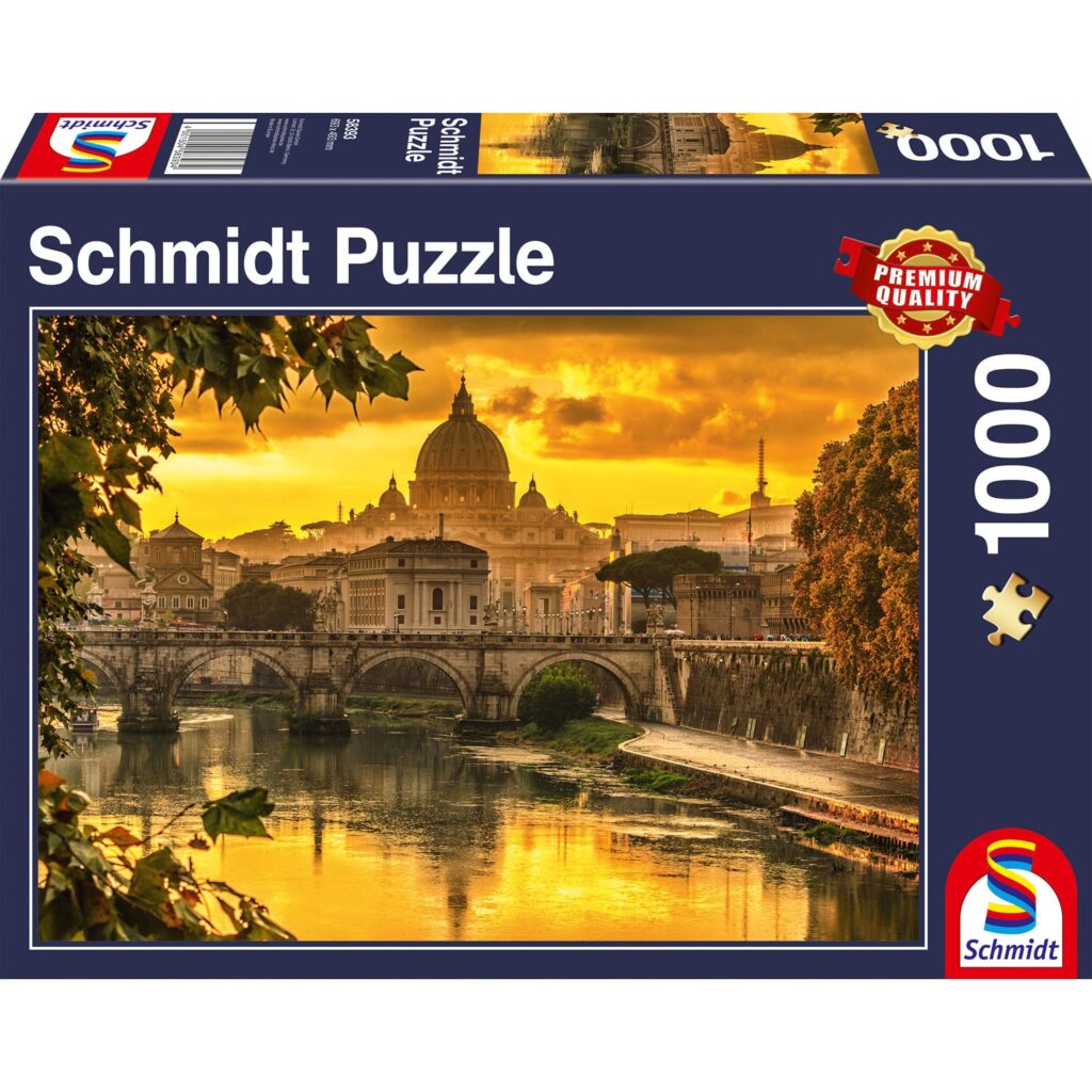 Schmidt Puslespil – Gyldent lys over Rom 1000 brikker