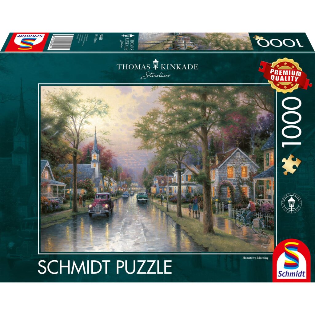 Schmidt Puslespil – Thomas Kinkade: Hjemstavnsmorgen 1000 brikker