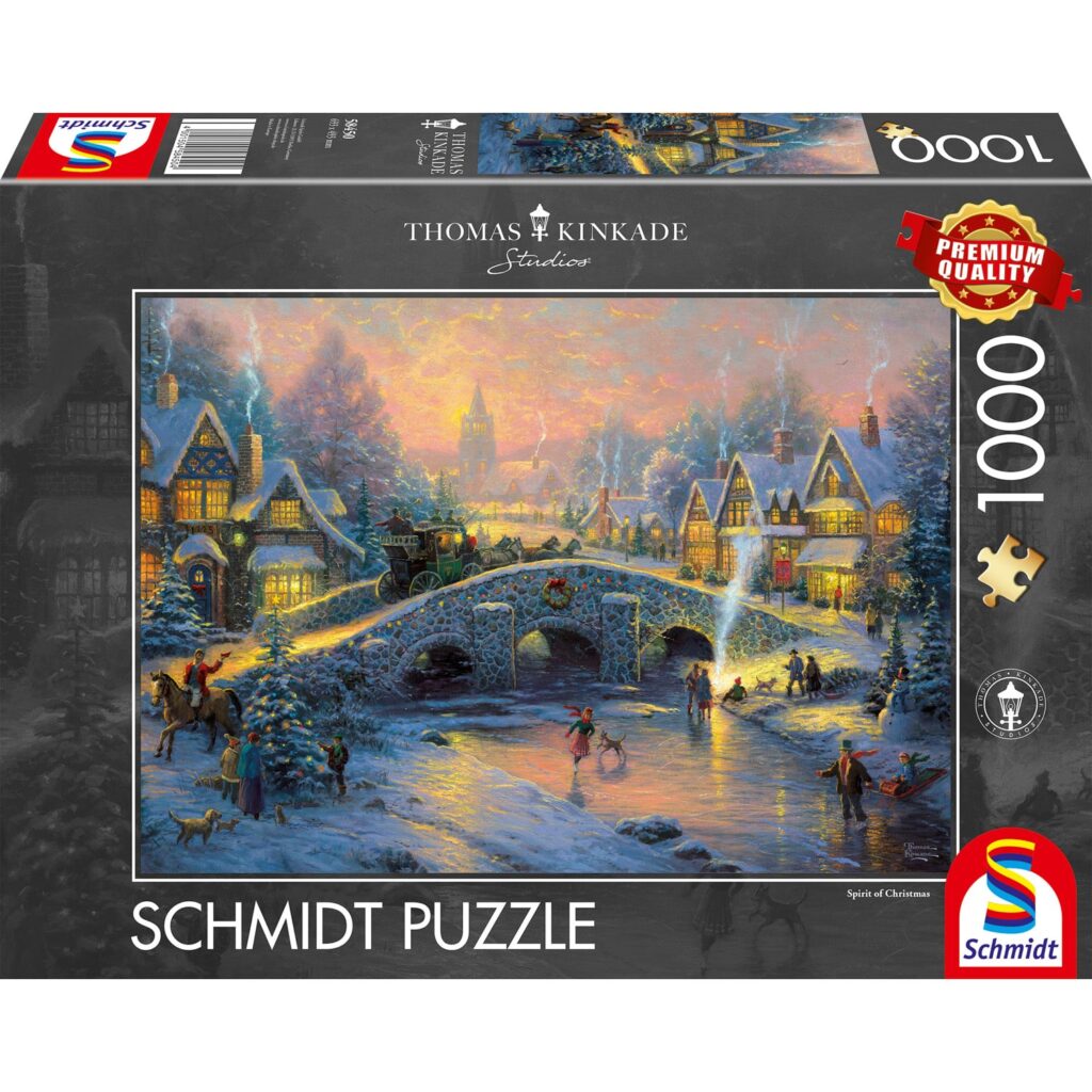 Schmidt Puslespil – Thomas Kinkade: Julens ånd 1000 brikker