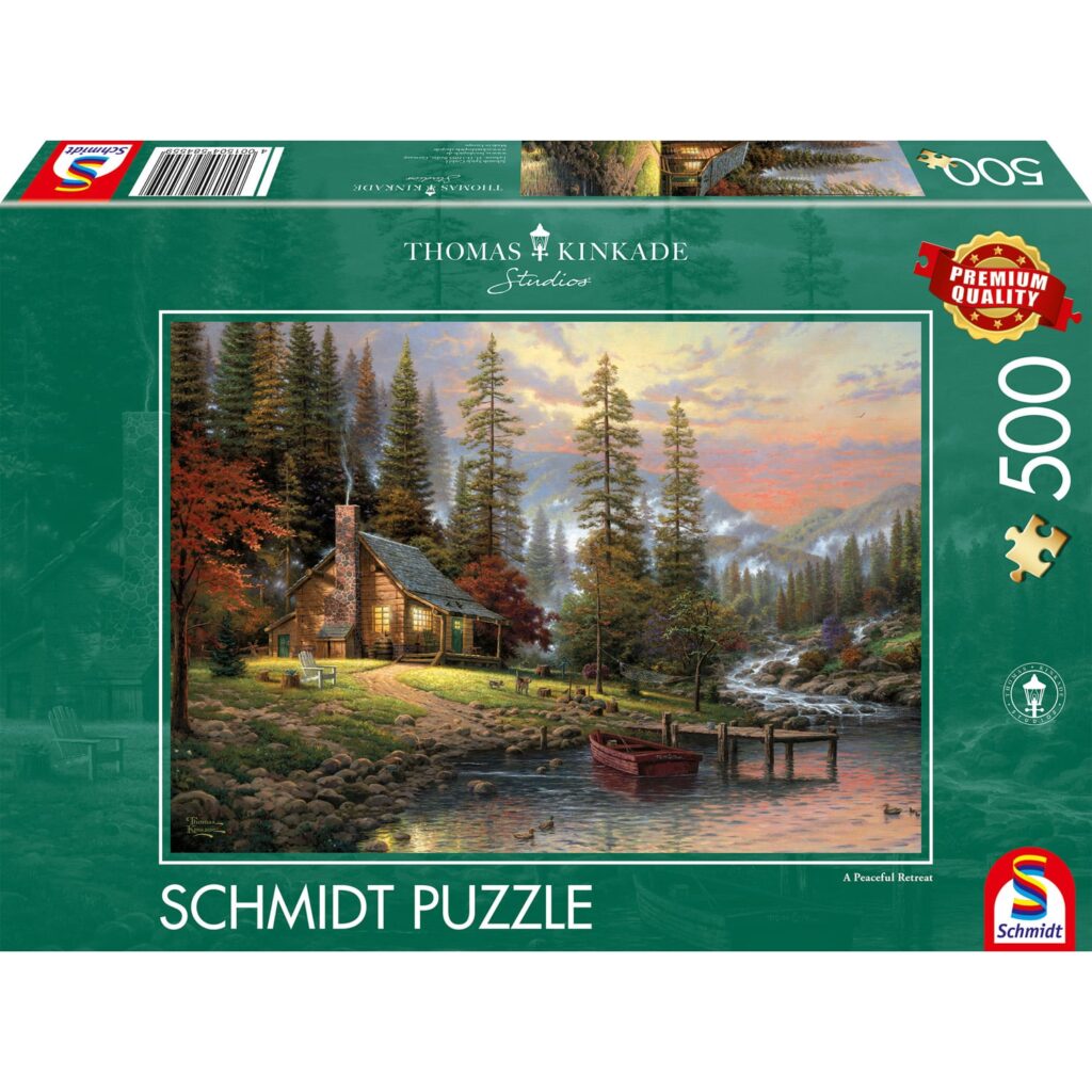 Schmidt Puslespil – Thomas Kinkade: En fredfyldt tilflugt 500 brikker