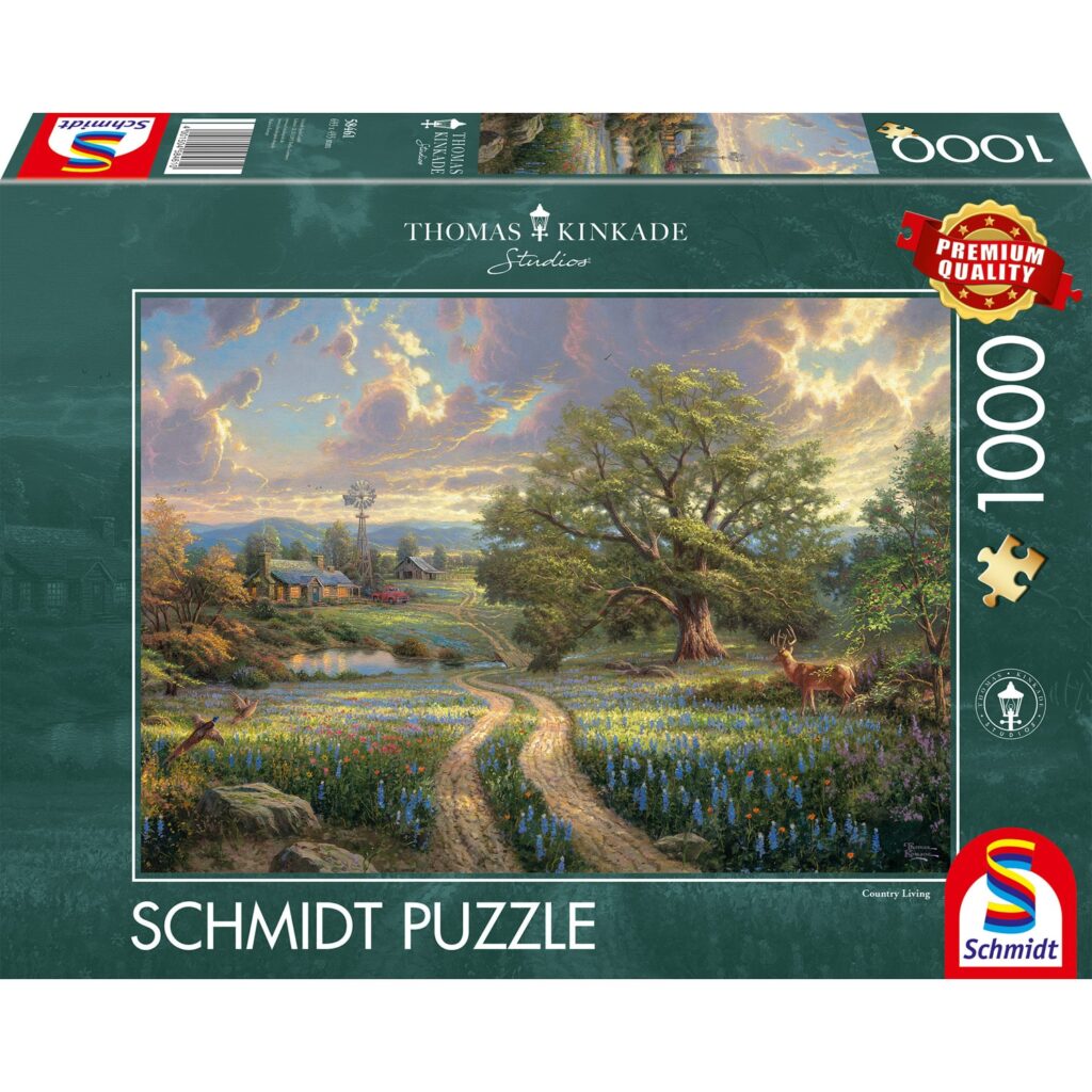 Schmidt Puslespil – Thomas Kinkade: Landsbyliv 1000 brikker