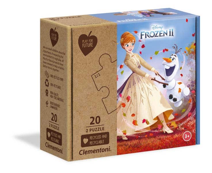 Clementoni Børnepuslespil – Disney Frozen 2, 2×20 Brikker