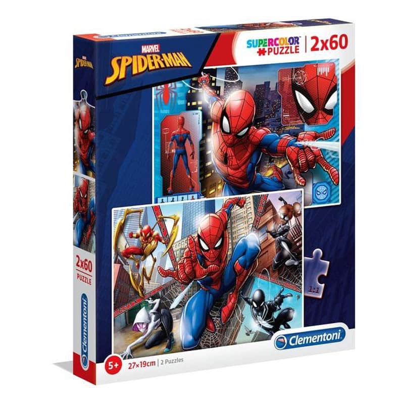 Clementoni Børnepuslespil – Spider-Man 2×60 Brikker