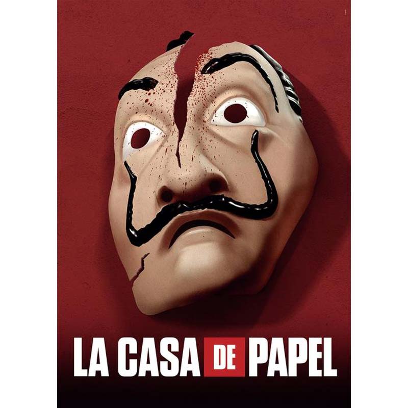 Clementoni Puslespil – La Casa De Papel: Masken 500 Brikker
