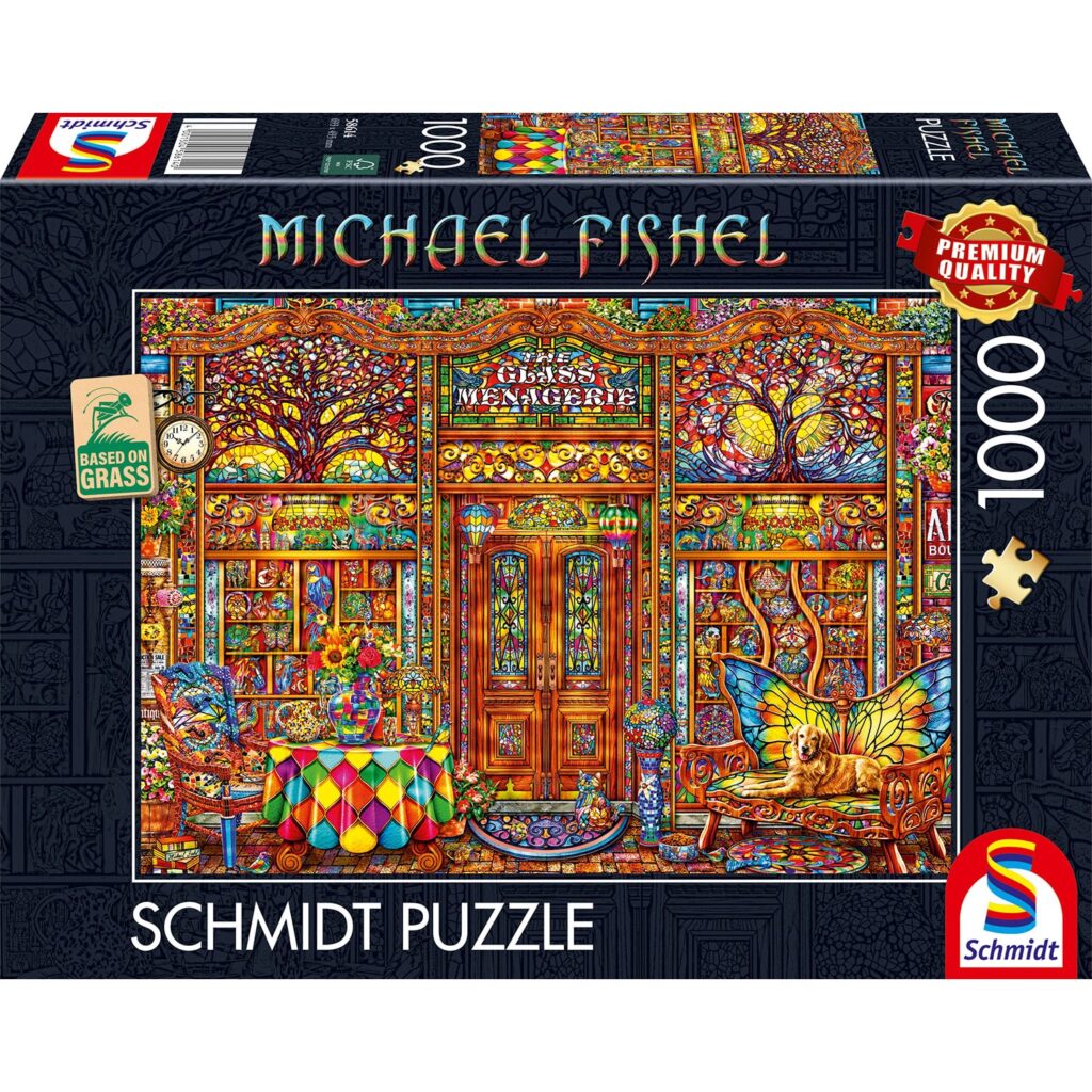 Schmidt Puslespil – Michael Fishel: Glas Menageri 1000 brikker