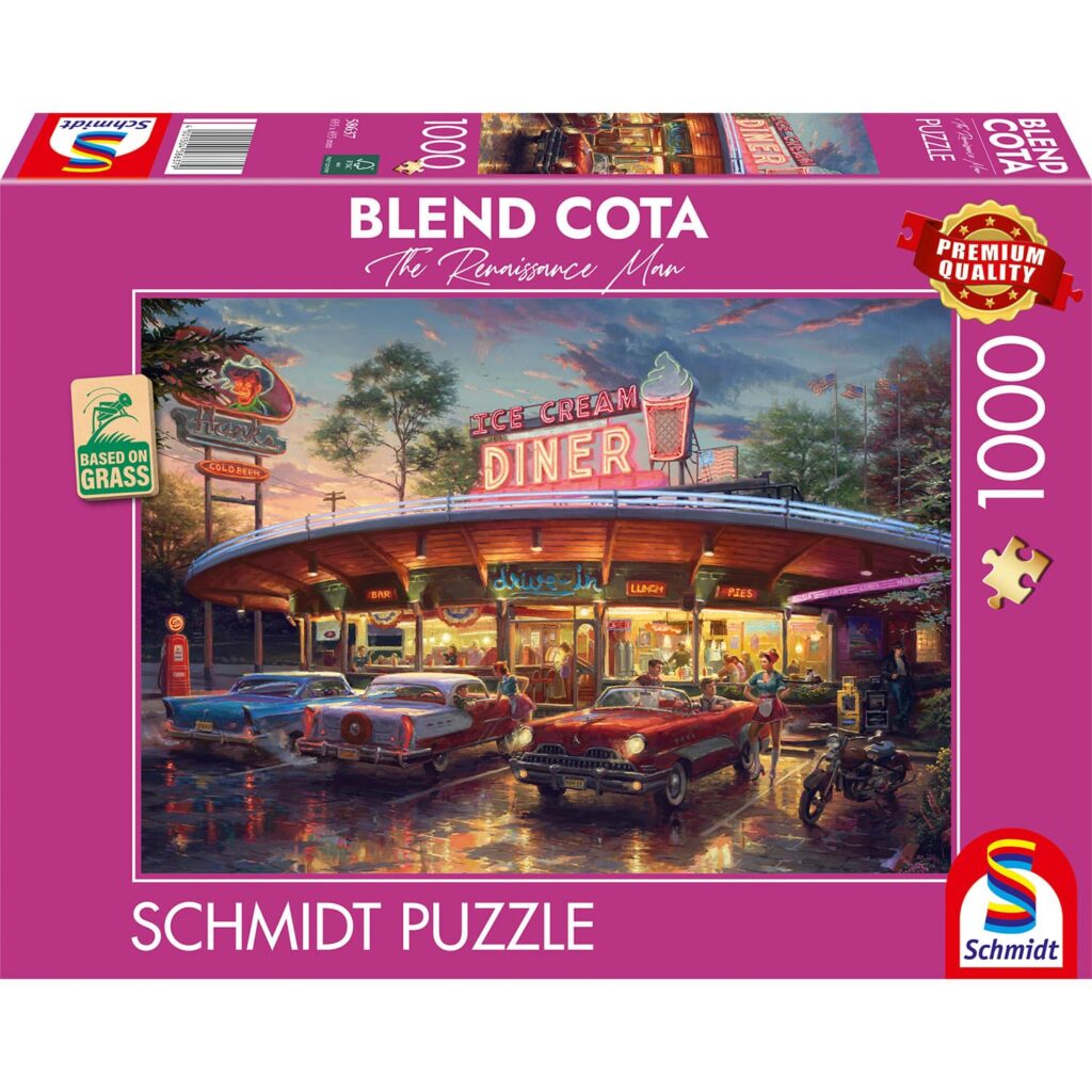 Schmidt Puslespil – Blend Cota: Amerikansk Diner 1000 brikker