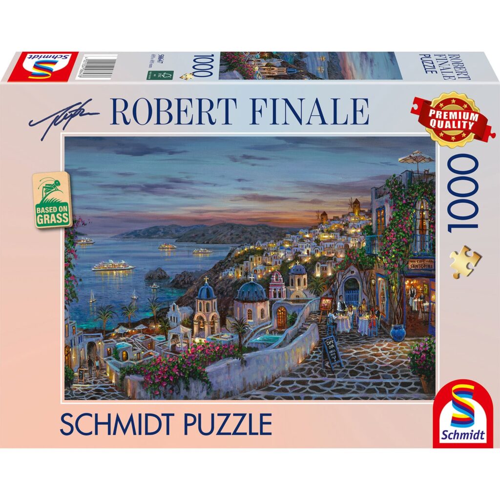 Schmidt Puslespil – Robert Finale: Santorini Solnedgang 1000 brikker