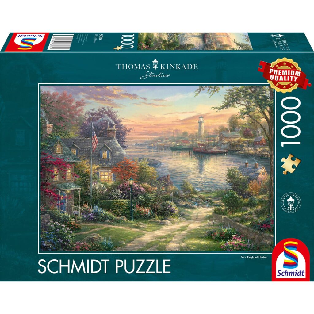 Schmidt Puslespil – Thomas Kinkade: New Englands Havn 1000 brikker
