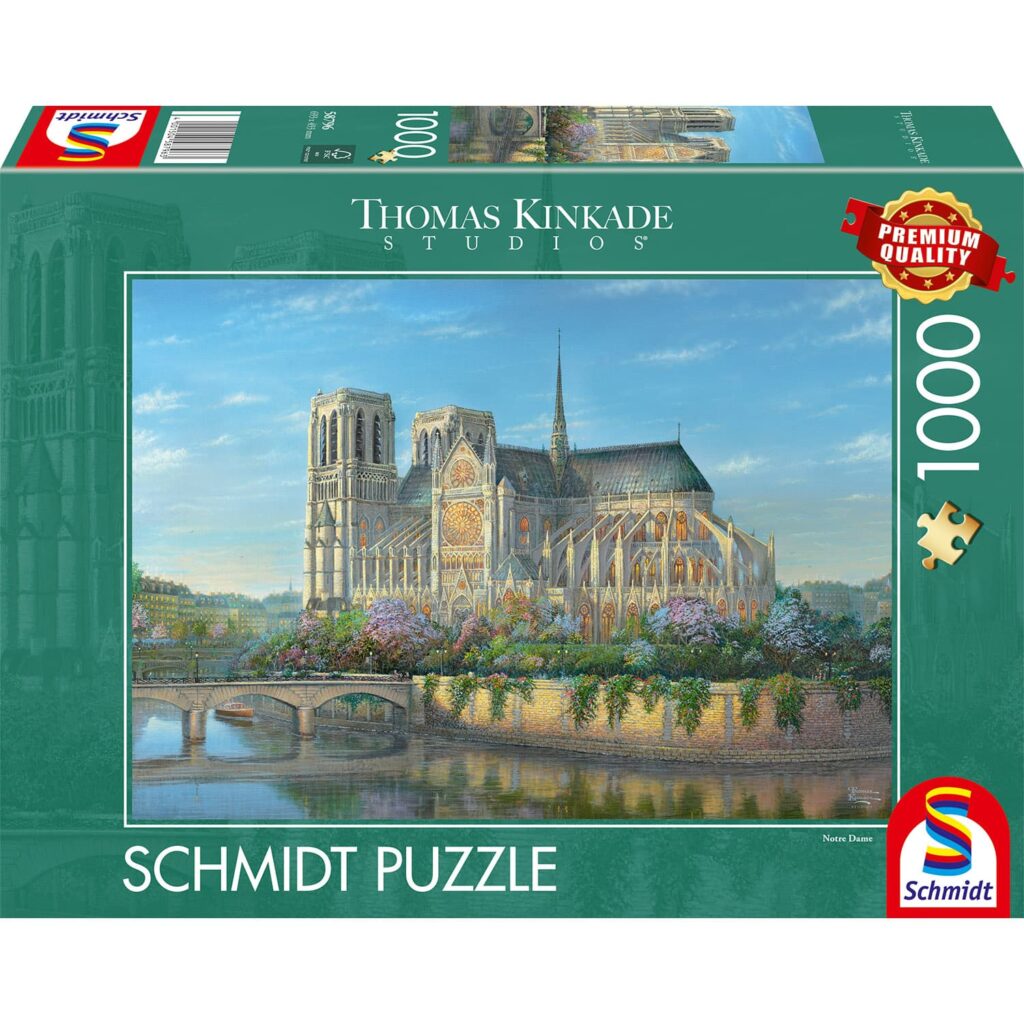 Schmidt Puslespil – Thomas Kinkade: Notre Dame 1000 brikker