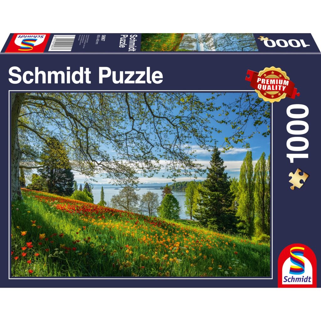 Schmidt Puslespil – Tulipaner i Frühlingsallee, Mainau Island 1000 brikker