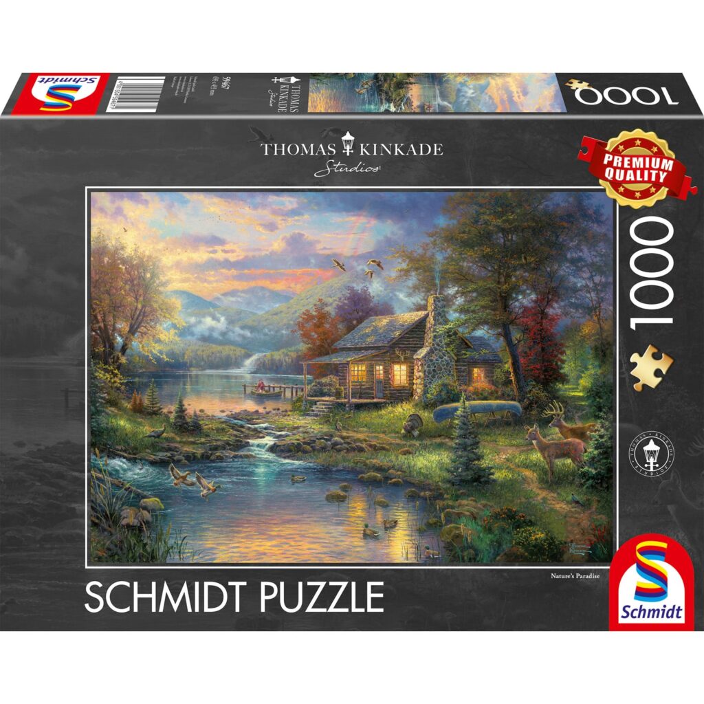 Schmidt Puslespil – Thomas Kinkade: Naturens Paradis 1000 brikker