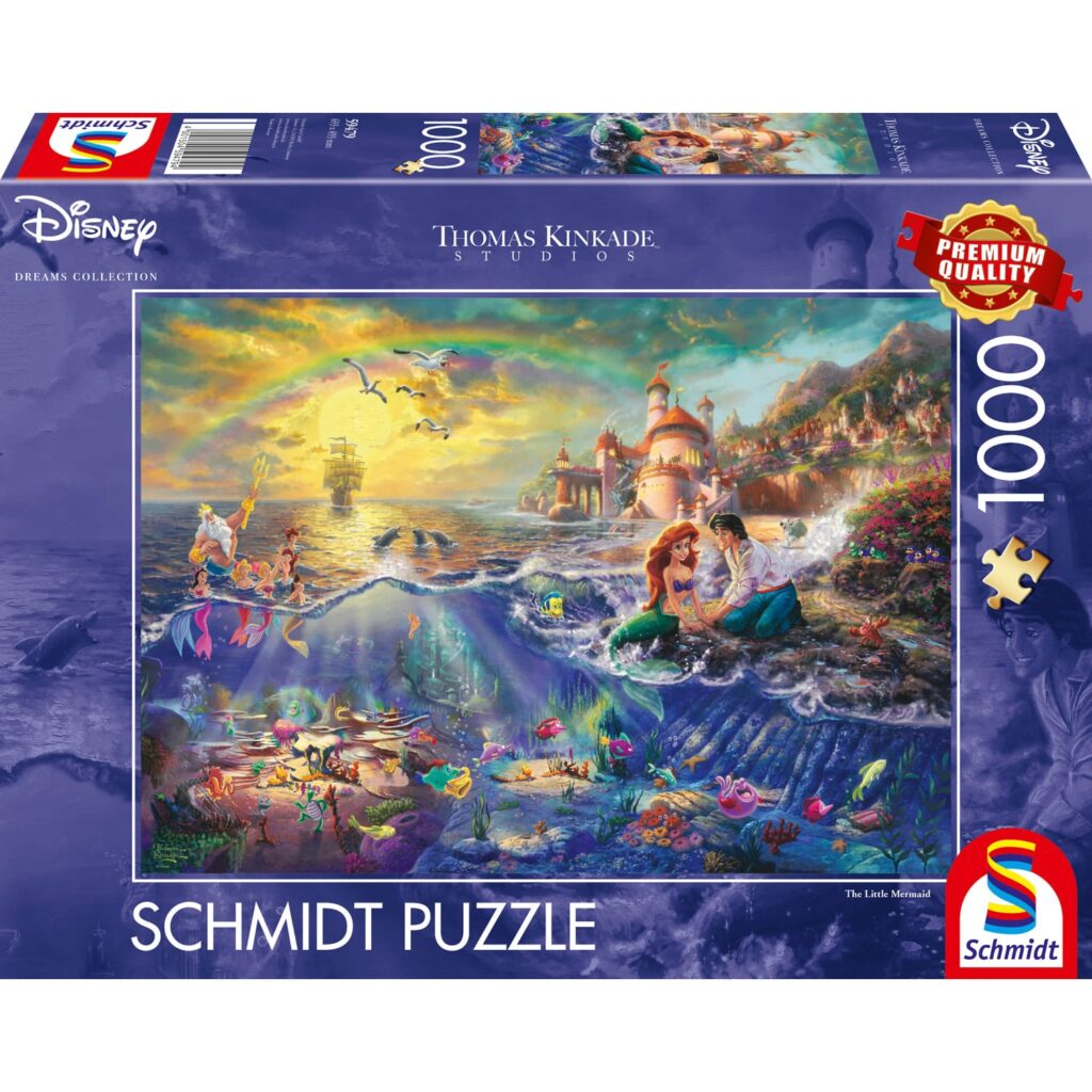 Schmidt Puslespil – Disney: Den lille havfrue 1000 brikker