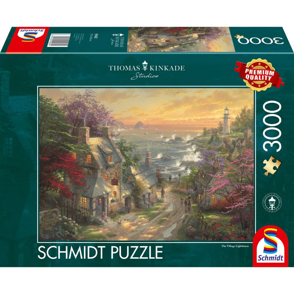 Schmidt Puslespil – Thomas Kinkade: Landsbyens Fyr 3000 brikker