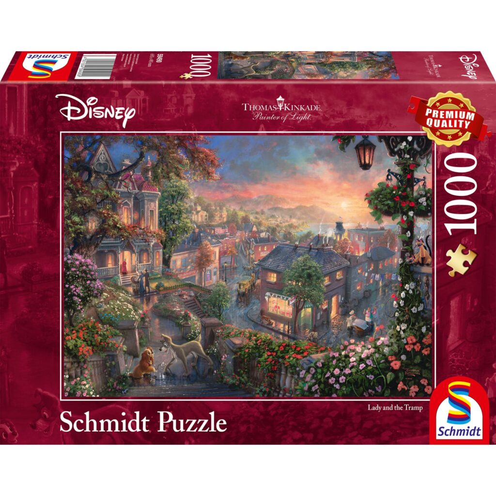 Schmidt Puslespil – Disney: Lady og Vagabonden 1000 brikker