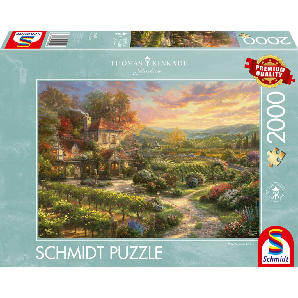 Schmidt Puslespil – Thomas Kinkade: I vinmarkerne 2000 brikker