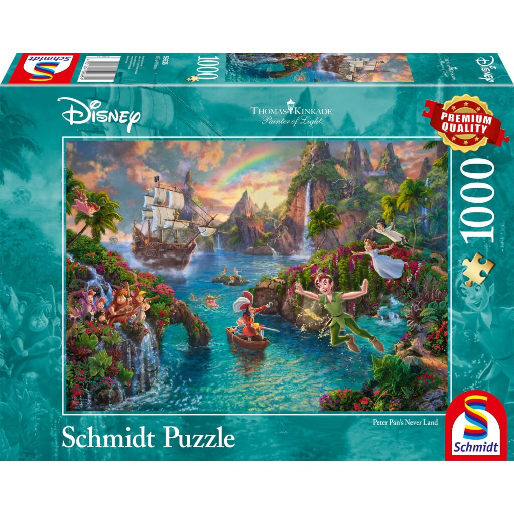 Schmidt Puslespil – Disney: Peter Pans Neverland 1000 brikker