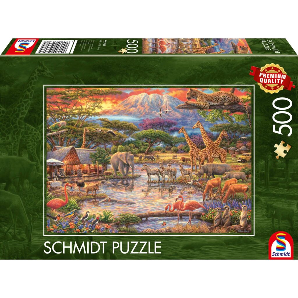 Schmidt Puslespil – Paradiset under Kilimanjaro 500 brikker