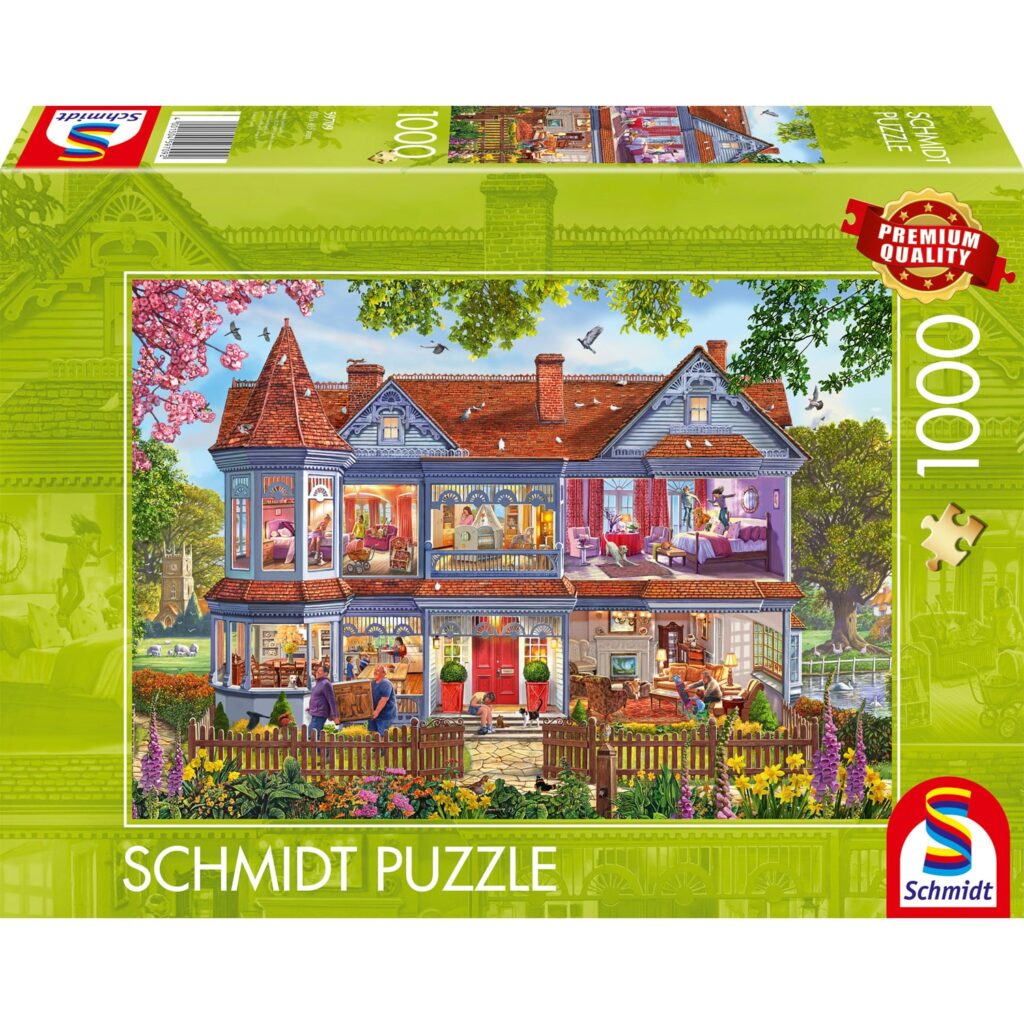 Schmidt Puslespil – Hus om foråret 1000 brikker