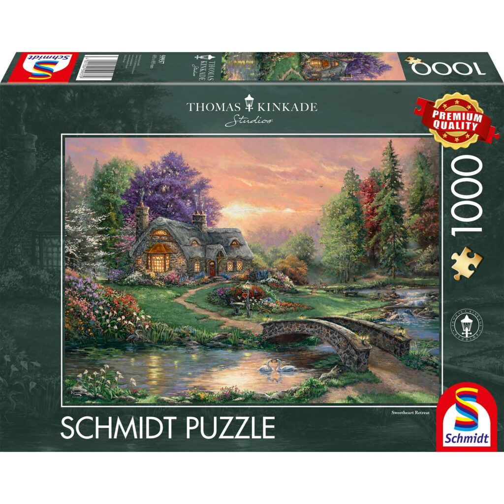 Schmidt Puslespil – Thomas Kinkade: Kærlighedsfuldt Retreat 1000 brikker