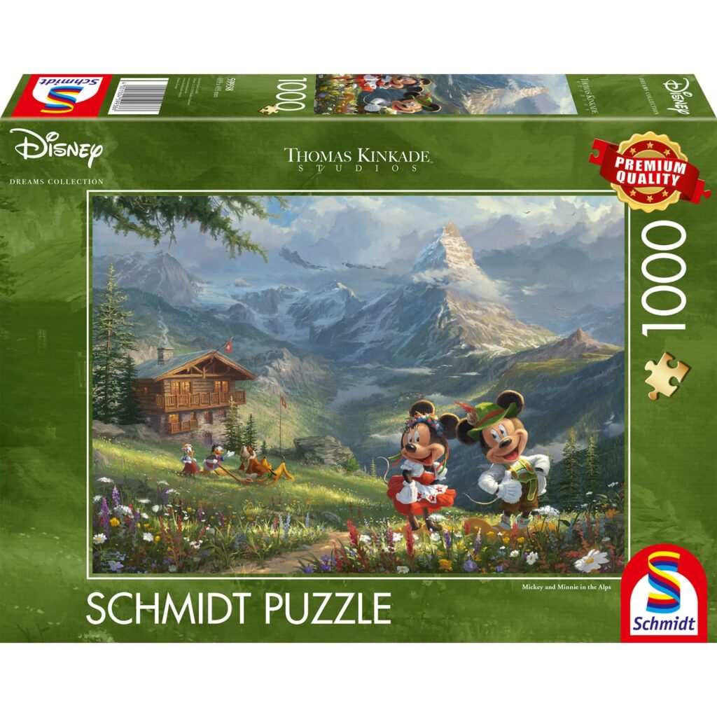 Schmidt Puslespil – Disney: Mickey Mouse & Minnie i Alperne 1000 brikker