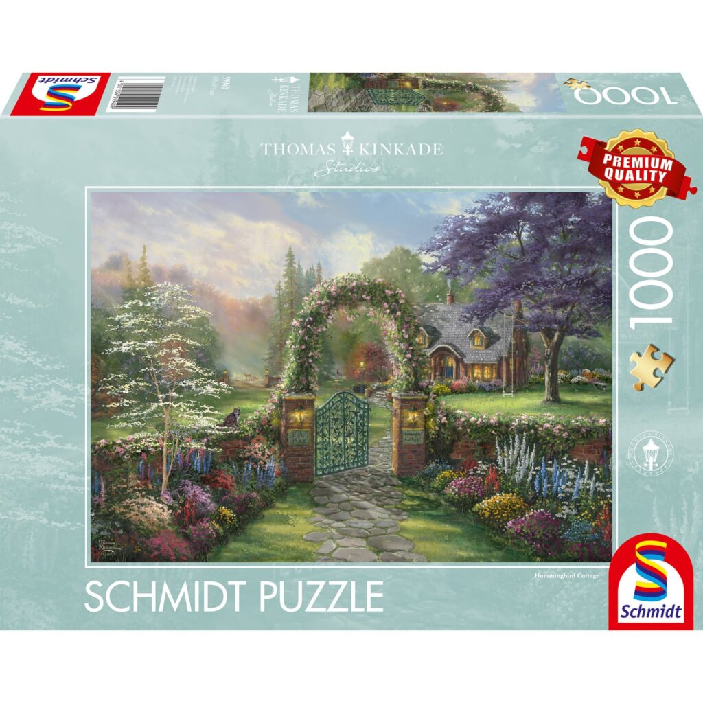 Schmidt Puslespil – Thomas Kinkade: Kolibristue 1000 brikker