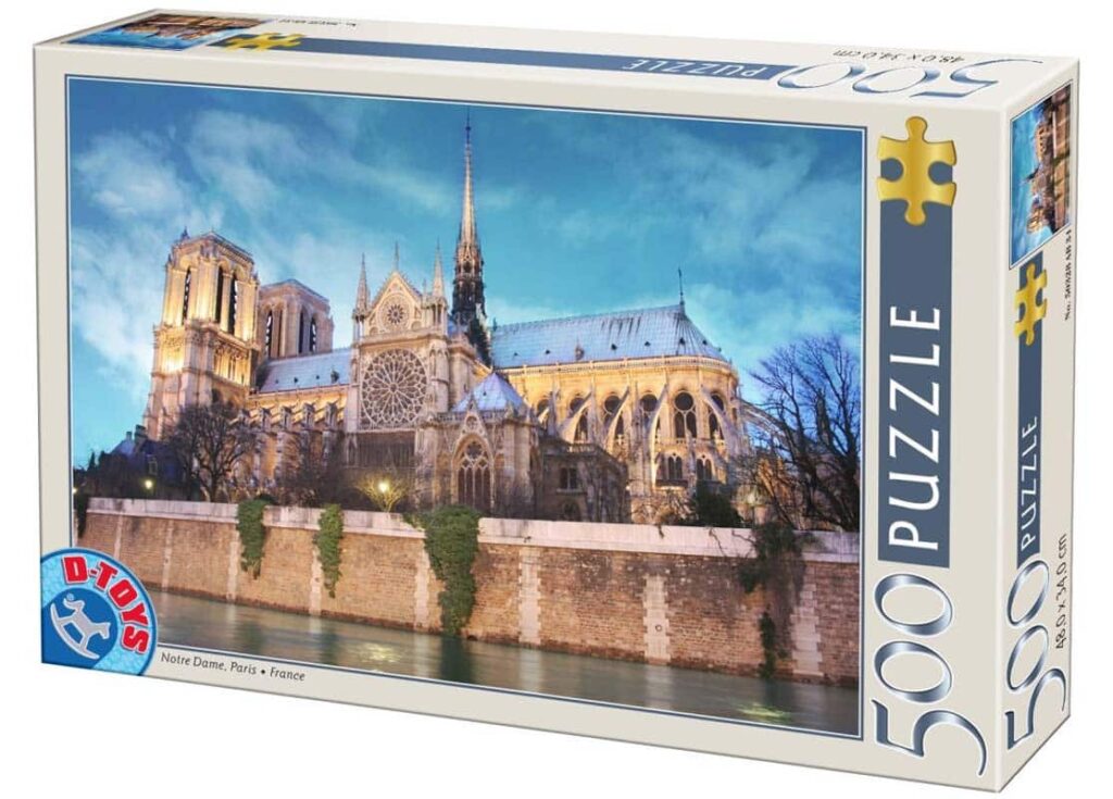 DToys Puslespil – Notre Dame Katedralen, Paris 500 brikker