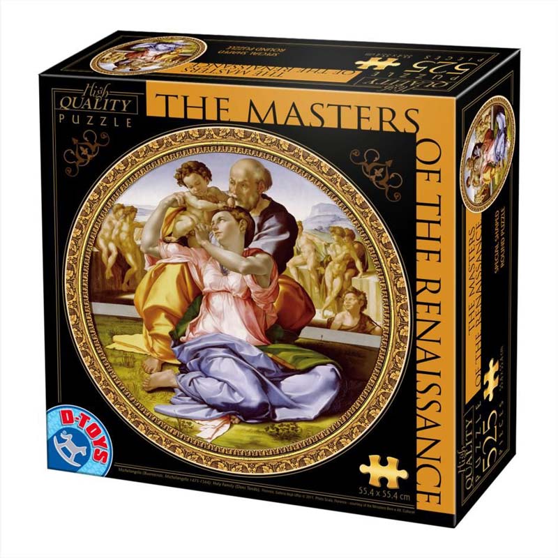 Dtoys Rund Puslespil – Michelangelo: Doni Tondo 525 brikker